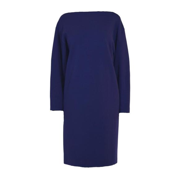 Alaïa - Purple Wool Midi Dolman Long Sleeve Dress - FR 36